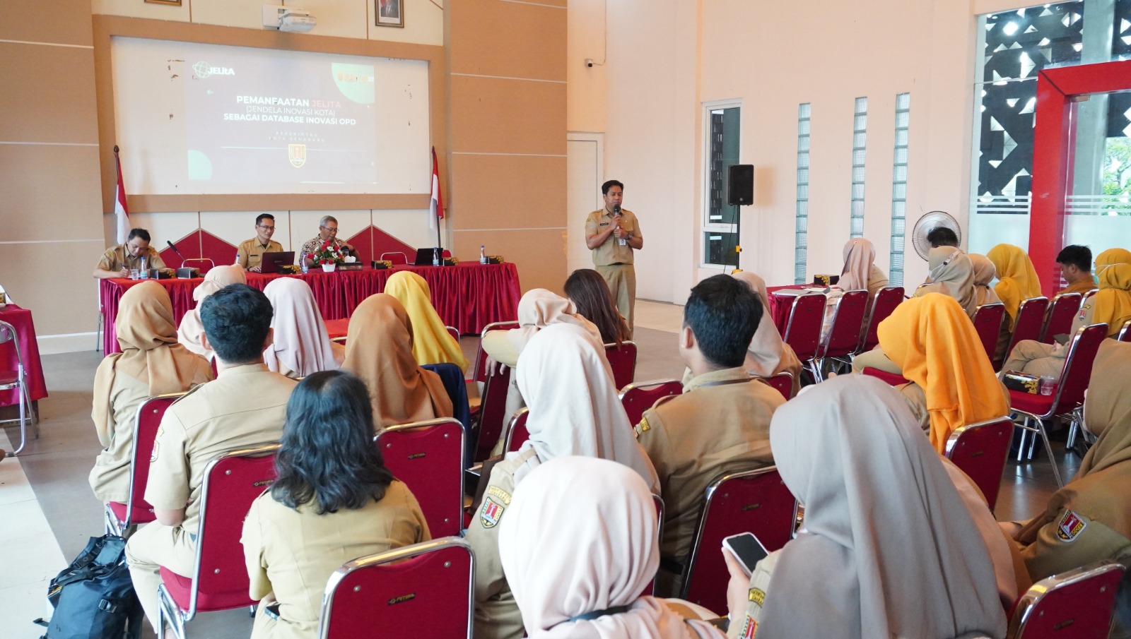 Sosialisasi Indeks Inovasi Daerah dan Penilaian IGA di Kecamatan Banyumanik, Diskominfo Kota Semarang Jadi Narasumber